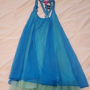 Blue baby doll lingerie